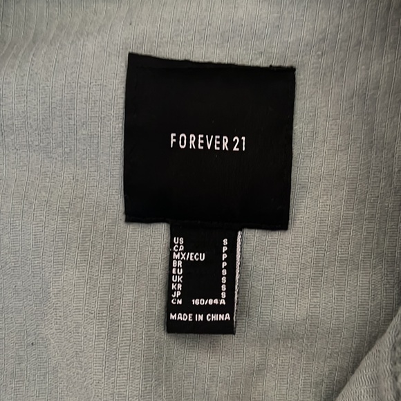 FOREVER 21 CORDUROY CROPPED JACKET - Picture 2 of 3